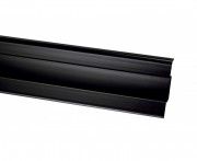Плинтус San Decor Elegance с кабель каналом ПВХ черный 790
