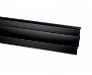 Плінтус San Decor Elegance з кабель каналом ПВХ чорний 790