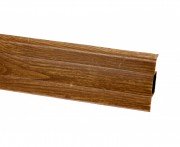 Плинтус San Decor Elegance с кабель каналом ПВХ дуб 708