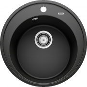 Мойка для кухни Blanco Riona 45 Ø50 см SILGRANIT® PuraDur® черный 526095