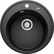 Мийка для кухні Blanco Riona 45 Ø50 см SILGRANIT® PuraDur® чорний 526095