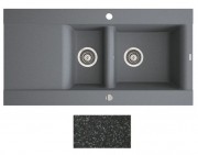 Мийка для кухні Marmorin Voga II 1,5k 10 100х51 см штучний камінь Magranit чорний 712 513 002