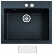 Мийка для кухні Marmorin Bario 1k 59х50 см штучний камінь Magranit білий 120 103 006