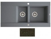 Мийка для кухні Marmorin Voga II 1,5k 10 100х51 см штучний камінь Magranit коричневий 712 513 004