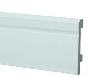 Плинтус Salag Sierra 80 полиуретан белый SI8001