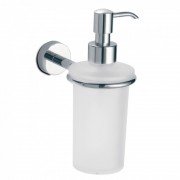 Дозатор для рідкого мила 3SC Europe настінний хром/матове скло EU01DPFSL