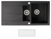 Мойка для кухни Marmorin Bario 1,5k 10 100х50 см искусственный камень Magranit белый 120 513 006