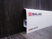 Плинтус Salag NG80 ПВХ белый NG8000