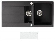 Мийка для кухні Marmorin Bario 1,5k 10 100х50 см штучний камінь Magranit білий 120 513 006