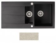 Мийка для кухні Marmorin Bario 1,5k 10 100х50 см штучний камінь Magranit пісочний 120 513 007