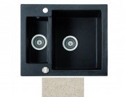 Мийка для кухні Marmorin Bario 1,5k 60х50 см штучний камінь Magranit пісочний 120 503 007