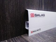 Плінтус Salag NG80 ПВХ білий NG8000