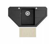 Мийка для кухні Marmorin Bario trapez 96х50 см штучний камінь Magranit сафарі 120 743 001