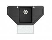 Мойка для кухни Marmorin Bario trapez 96х50 см искусственный камень Magranit белый 120 743 006