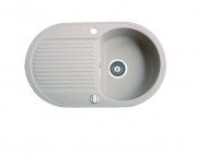 Мийка для кухні Marmorin Duro 1k 10 77х47 см штучний камінь Magranit білий 130 113 006