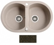 Мойка для кухни Marmorin Duro 2k 77х47 см искусственный камень Magranit коричневый 130 203 004