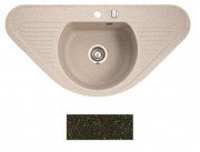 Мийка для кухні Marmorin Duro 1k trapez 94х47 см штучний камінь Magranit коричневий 130 743 004