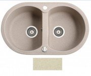 Мийка для кухні Marmorin Duro 2k 77х47 см штучний камінь Magranit сафарі 130 203 001