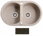 Мийка для кухні Marmorin Duro 2k 77х47 см штучний камінь Magranit коричневий 130 203 004