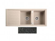 Мойка для кухни Marmorin Profir 2k 10 116х50 см искусственный камень Magranit черный 160 213 002