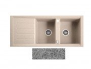 Мойка для кухни Marmorin Profir 2k 10 116х50 см искусственный камень Magranit серый 160 213 003