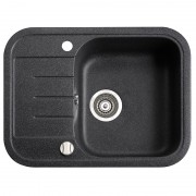 Мийка для кухні Marmorin Pesta 1k 0,50 62х47 см штучний камінь Magranit чорний 170 133 002