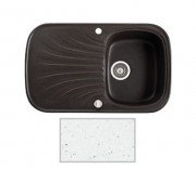 Мойка для кухни Marmorin Oren 1k 10 82х50 см искусственный камень Magranit белый 180 113 006