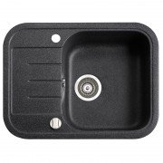 Мийка для кухні Marmorin Pesta 1k 0,50 62х47 см штучний камінь Magranit чорний 170 133 002