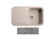 Мийка для кухні Marmorin Pesta 1k 10 77х47 см штучний камінь Magranit сірий 170 113 003