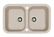 Мойка для кухни Marmorin Pesta 2k 77х47 см искусственный камень Magranit песочный 170 203 007