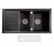 Мойка для кухни Marmorin Profir 1,5k 10 100х50 см искусственный камень Magranit белый 160 513 006