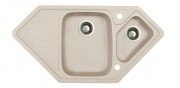 Мийка для кухні Marmorin Torro trapez 98х50 см штучний камінь Magranit пісочний 220 613 007