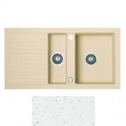 Мийка для кухні Marmorin Cire 1,5k 10 94х50 см штучний камінь Magranit білий 375 513 006