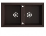 Мойка для кухни Marmorin Cire 2k 87х50 см искусственный камень Magranit коричневый 375 203 004