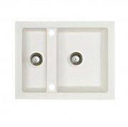 Мийка для кухні Marmorin Cire 1,5k 63х50 см штучний камінь Magranit білий 375 503 006