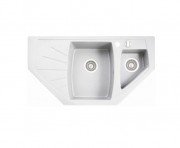 Мийка для кухні Marmorin Fenco trapez 93х51 см штучний камінь Magranit білий 320 613 006