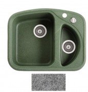 Мойка для кухни Marmorin Forst 1,5k 63х50,5 см искусственный камень Magranit серый 310 507 003