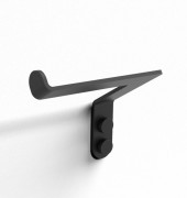 Тримач для туалетного паперу Ibb Bend відкритий метал чорний матовий BB11NEO