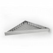 Полка для ванної 3SC SK 2.0 настінна кутова латунь хром SK2ASL