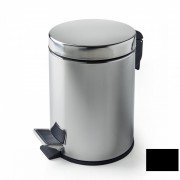 Відро для сміття 3SC Hotel 5 л з педаллю латунь чорний матовий HO65NO