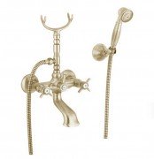 Смеситель для ванной Eurorama Orientes с душевым гарнитуром бронза 402ORB