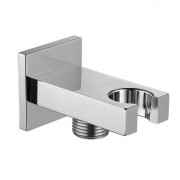 Шланговое подсоединение Eurorama Wellness с держателем ручного душа хром R50712C