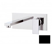 Смеситель для раковины Daniel Skyline настенный однорычажный черный матовый SK63215