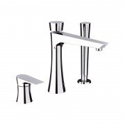 Змішувач на борт ванни Daniel Diva з ручним душем хром DV691CR