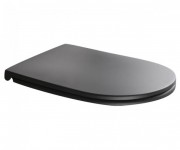 Сиденье с крышкой для унитаза Axa DP slim soft-close черный матовый AF8407