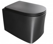 Унітаз підвісний Axa DP безободковий 36х50,5 см кераміка чорний матовий 8401007