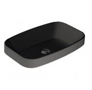 Раковина для ванной Simas Baden Baden 60х38 см фаянс черный матовый BB11