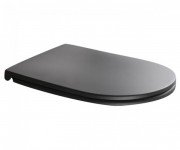 Сиденье с крышкой для унитаза Axa DP slim soft-close черный матовый AF8407