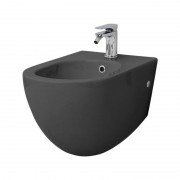 Биде подвесное Axa Glomp 36,5х51 см керамика черный матовый 0202007