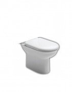 Чаша унитаза-компакта напольного Hatria Marilyn 37х69 см санфарфор белый Y0QE